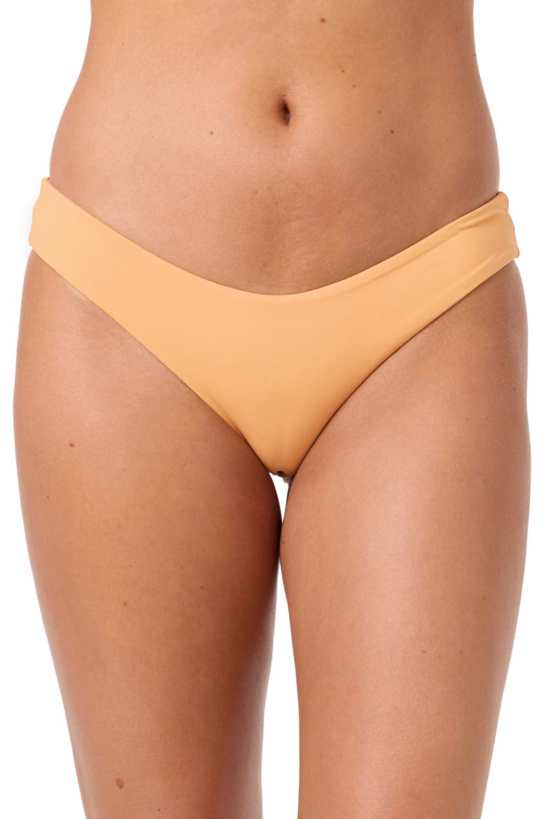 Sunshine Blue Lagoon Reversible Bikini Bottoms, Main, color, FUSION CORAL