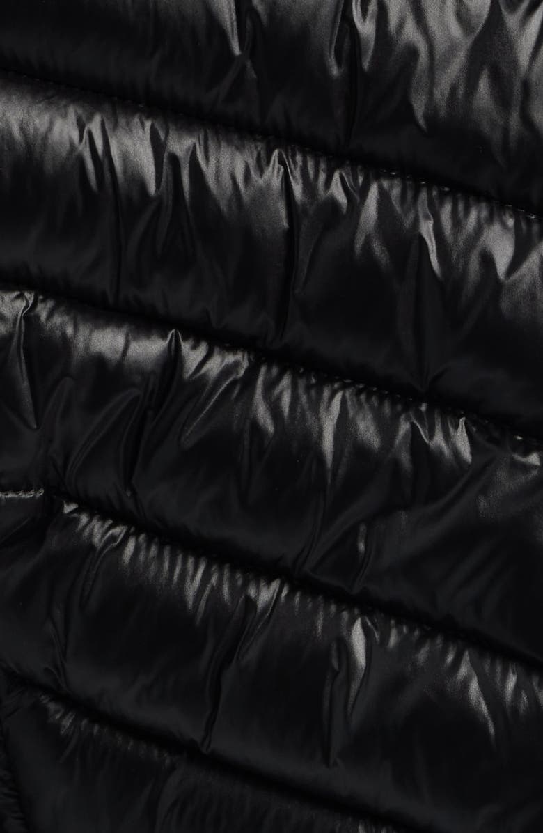 Tommy Hilfiger Packable Chevron Puffer Jacket with Hood, Alternate, color, Black