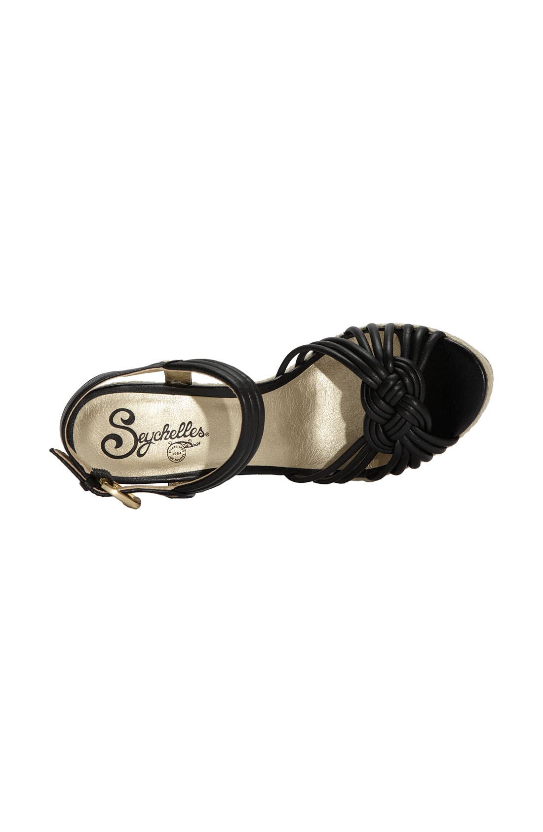 'Harlow' Espadrille Sandal, Alternate, color, BLACK