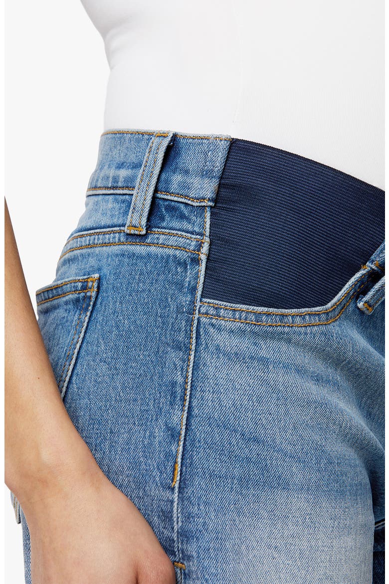 The Ozzie Fray Hem Maternity Shorts, Alternate, color, DENALI