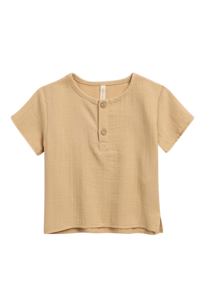 Henry Organic Cotton Gauze Top, Main, color, BUTTERSCOTCH