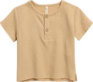QUINCY MAE Henry Organic Cotton Gauze Top