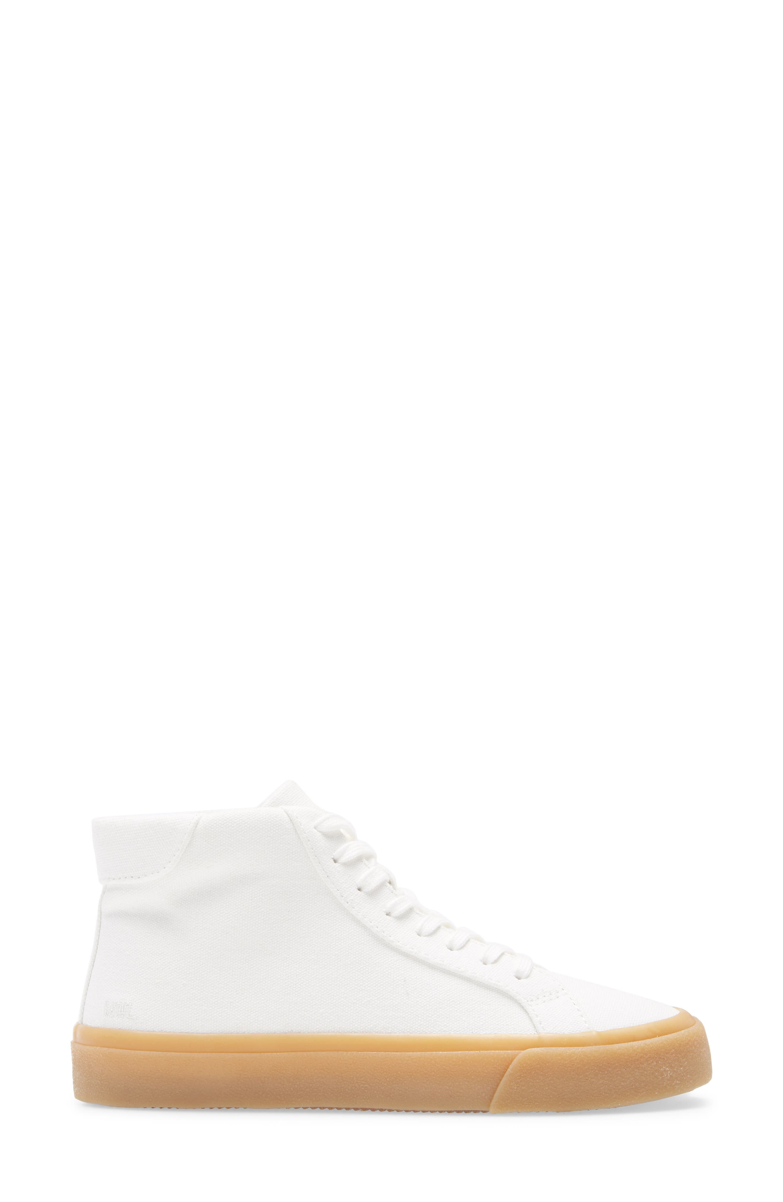Sidewalk High Top Sneaker, Alternate, color, PALE PARCHMENT