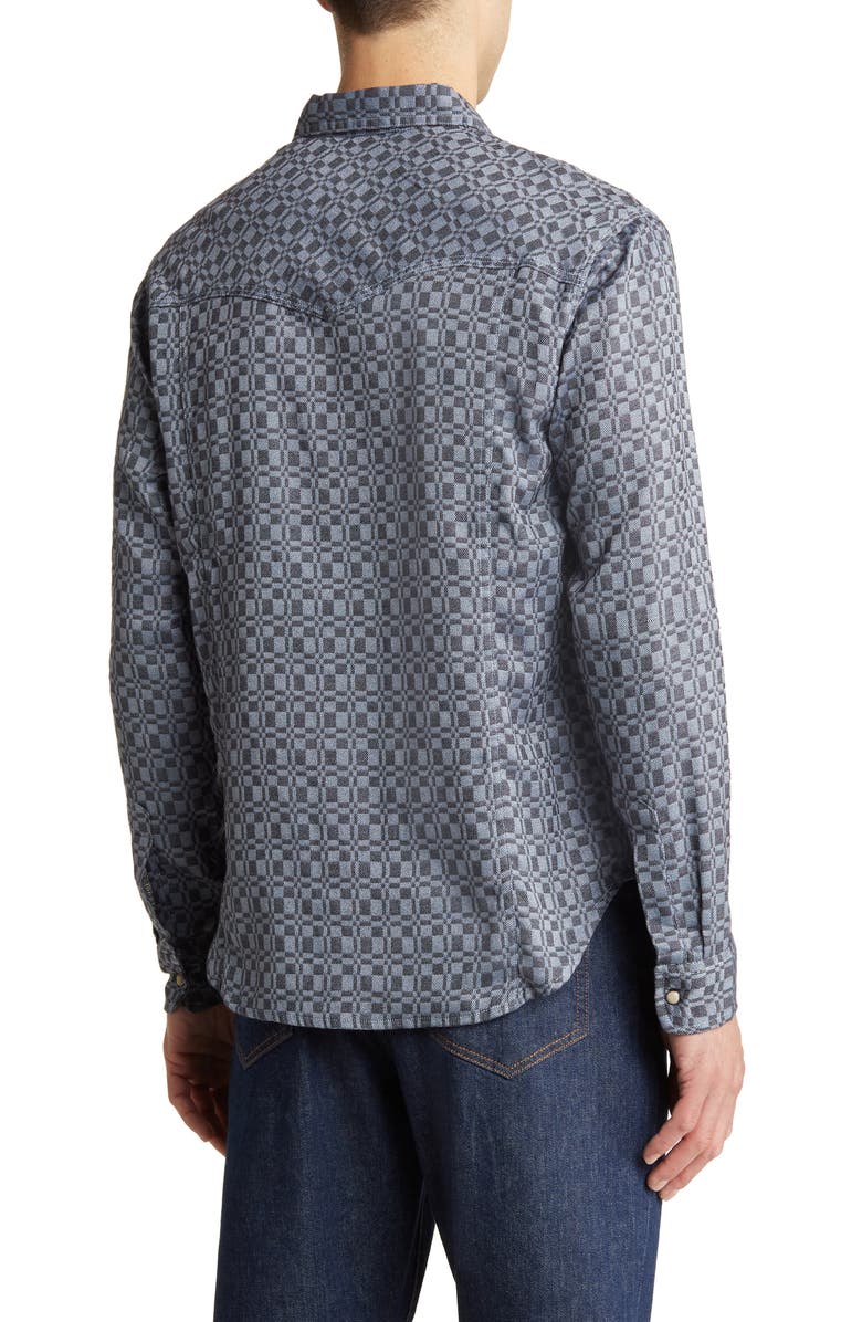 Corridor Overshot Check Western Button-Up Shirt, Alternate, color,