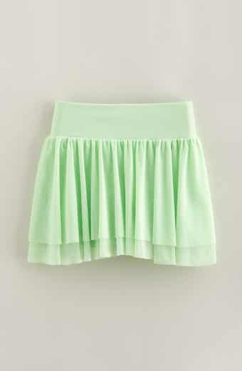 Recess Pickleball x Zella Kids' Baseline Layered Mesh Skort