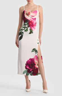 Nina Placed Floral Dress
