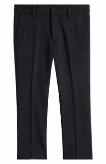 Kids' Windowpane Wool Blend Dress Pants