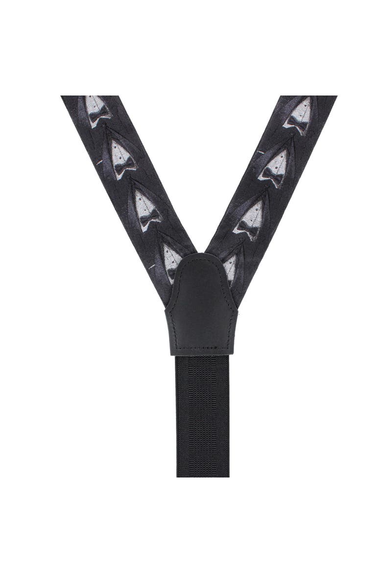 The Formal Affair Sik Novelty Formal End Suspenders, Alternate, color, Black