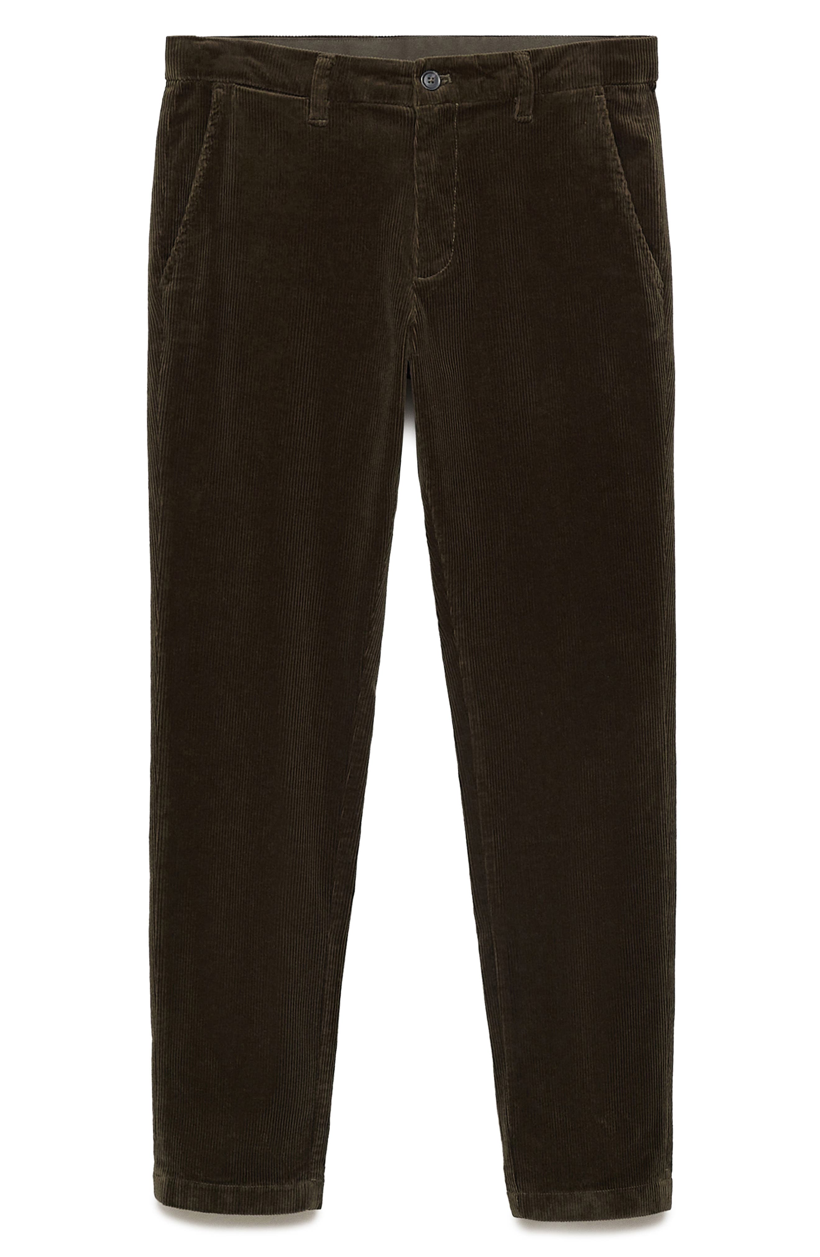 Slim Fit Straight Leg Corduroy Pants - image 5