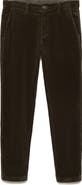 MANGO Slim Fit Straight Leg Corduroy Pants