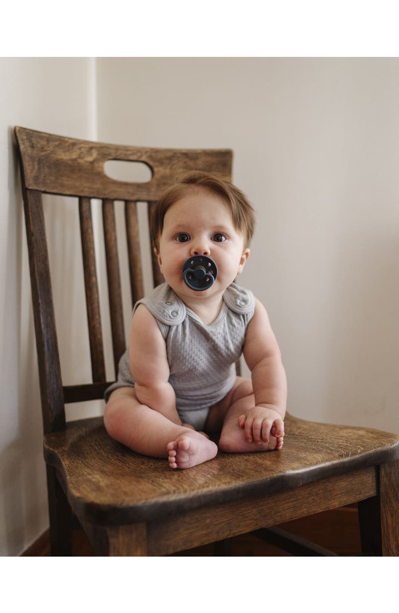 Ely's & Co. Cotton - Embroidered Star Collection-Romper, Alternate, color, Star/Blue