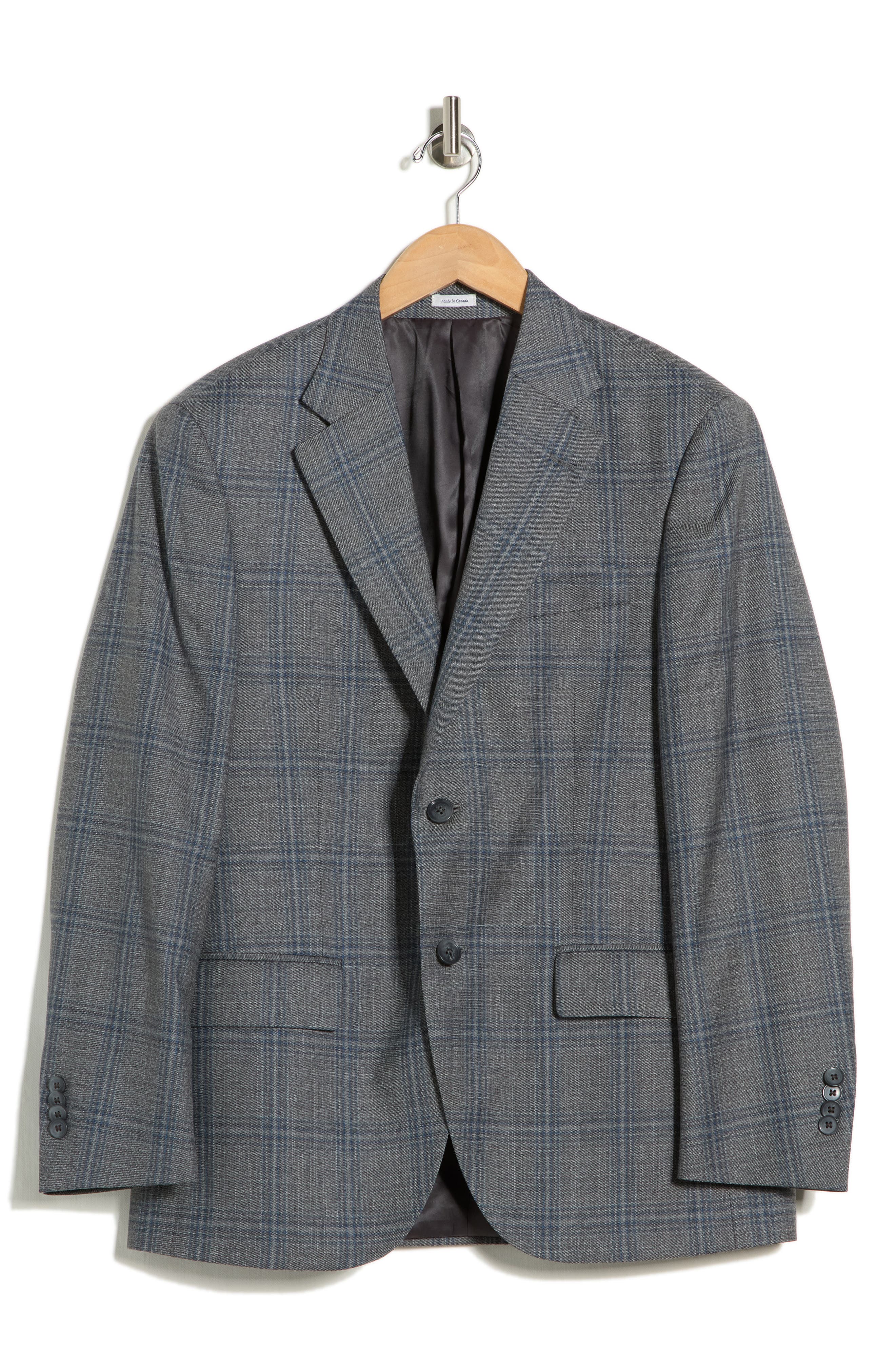 Peter Millar Flynn Classic Fit Plaid Wool Sport Coat