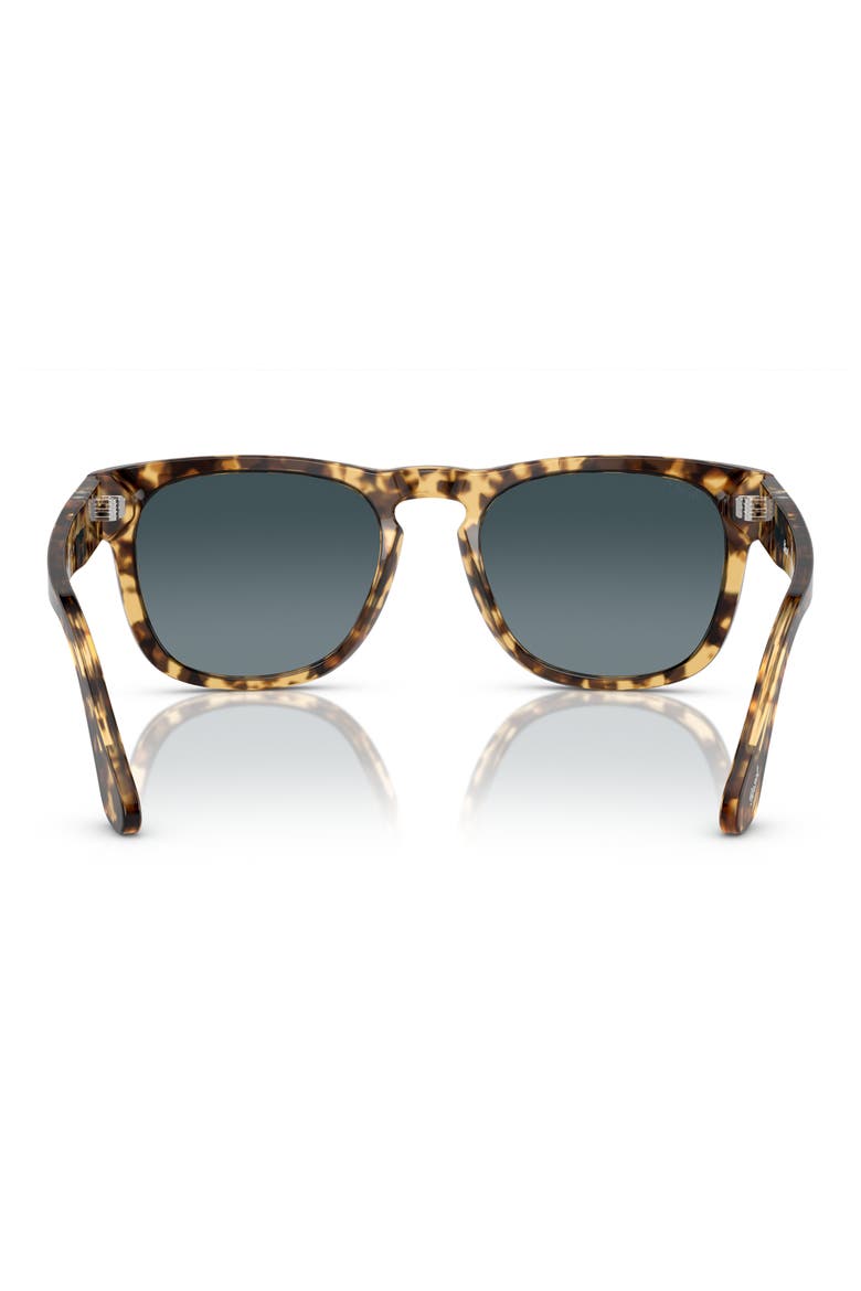 Elio 54mm Polarized Square Sunglasses, Alternate, color, BROWN/ TORTOISE BEIGE / BLUE