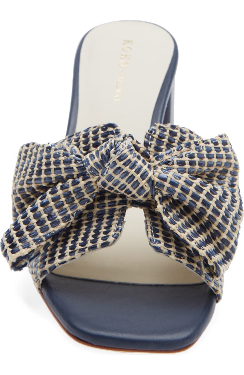 KOKO + PALENKI Kim 2 Slide Sandal, Alternate, color, Navy Raffia