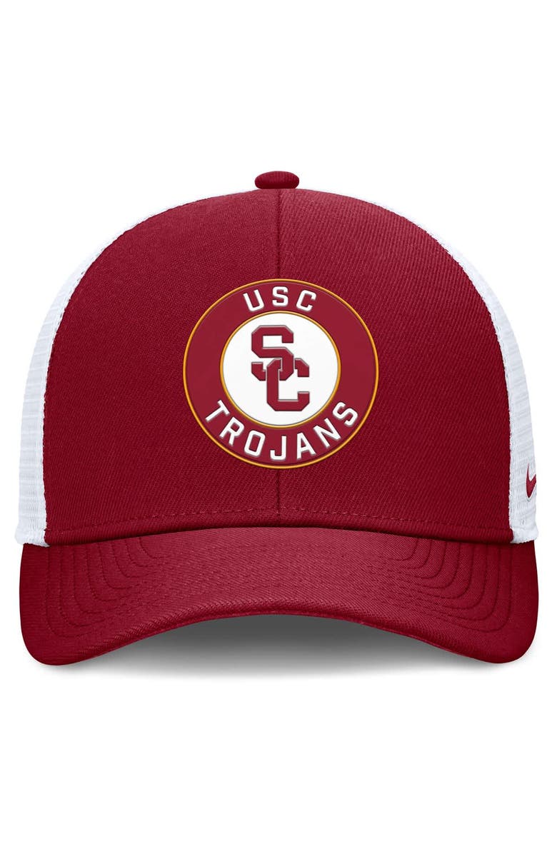 Nike Men's Nike Cardinal/White USC Trojans Rise Primetime Performance Trucker Adjustable Hat, Alternate, color, Cardinal