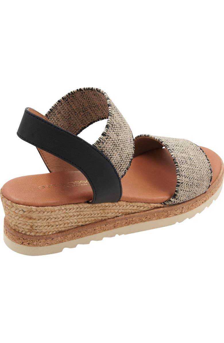 André Assous Neveah Espadrille Sandal, Alternate, color, Black/ Beige