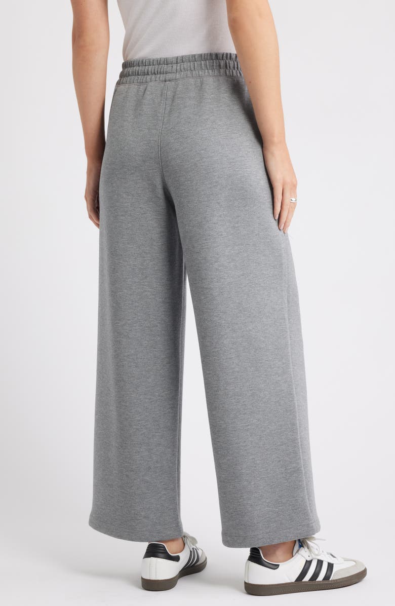 Caslon<sup>®</sup> Patch Pocket Pull-On Relaxed Ankle Straight Leg Pants, Alternate, color, Grey Dark Heather
