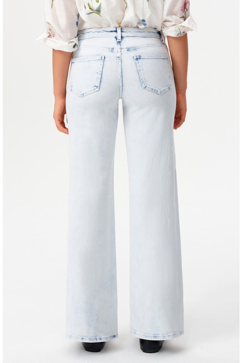 Mid Rise Wide Leg Jeans, Alternate, color, LIGHT BLUE