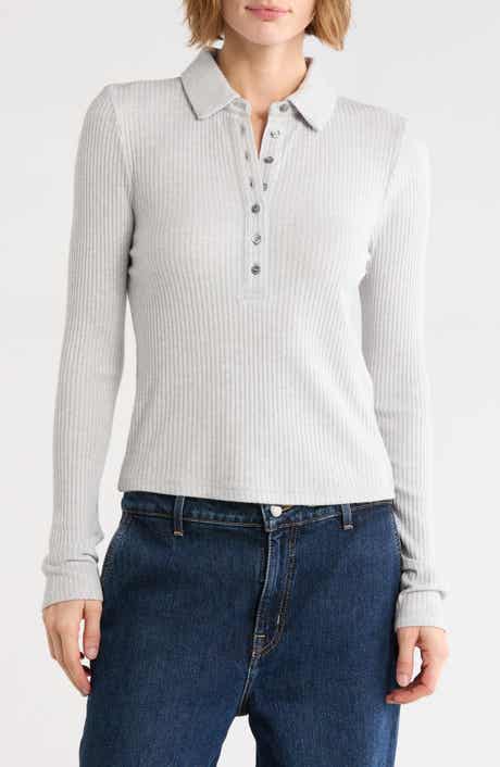 Eden Ribbed Polo Top