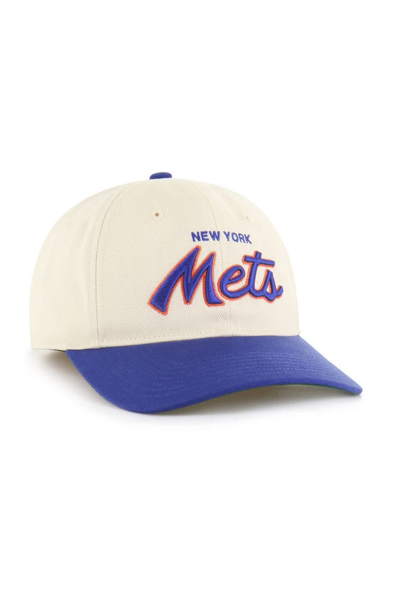 Men's '47 Natural New York Mets Crosstown Franchise Fitted Hat, Alternate, color, Natural