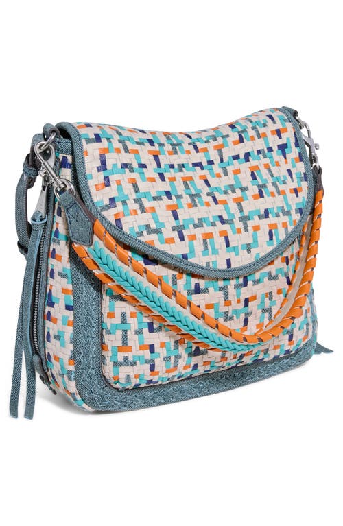 Aimee Kestenberg All For Love Woven Convertible Shoulder Bag In Blue Multi