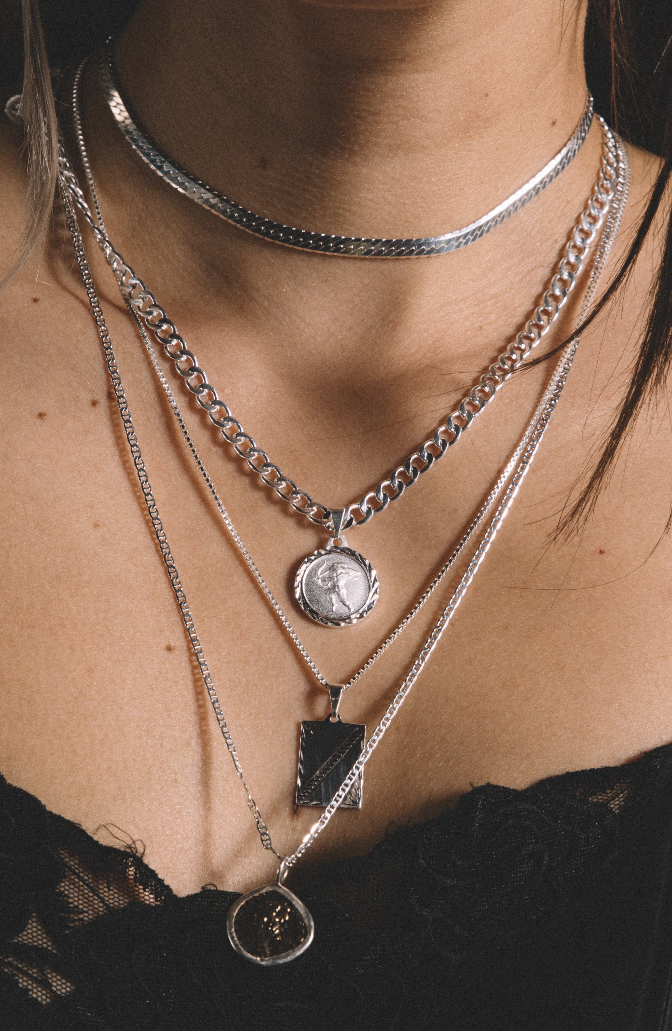 Sicily Herringbone Chain Choker (Women) | Nordstrom