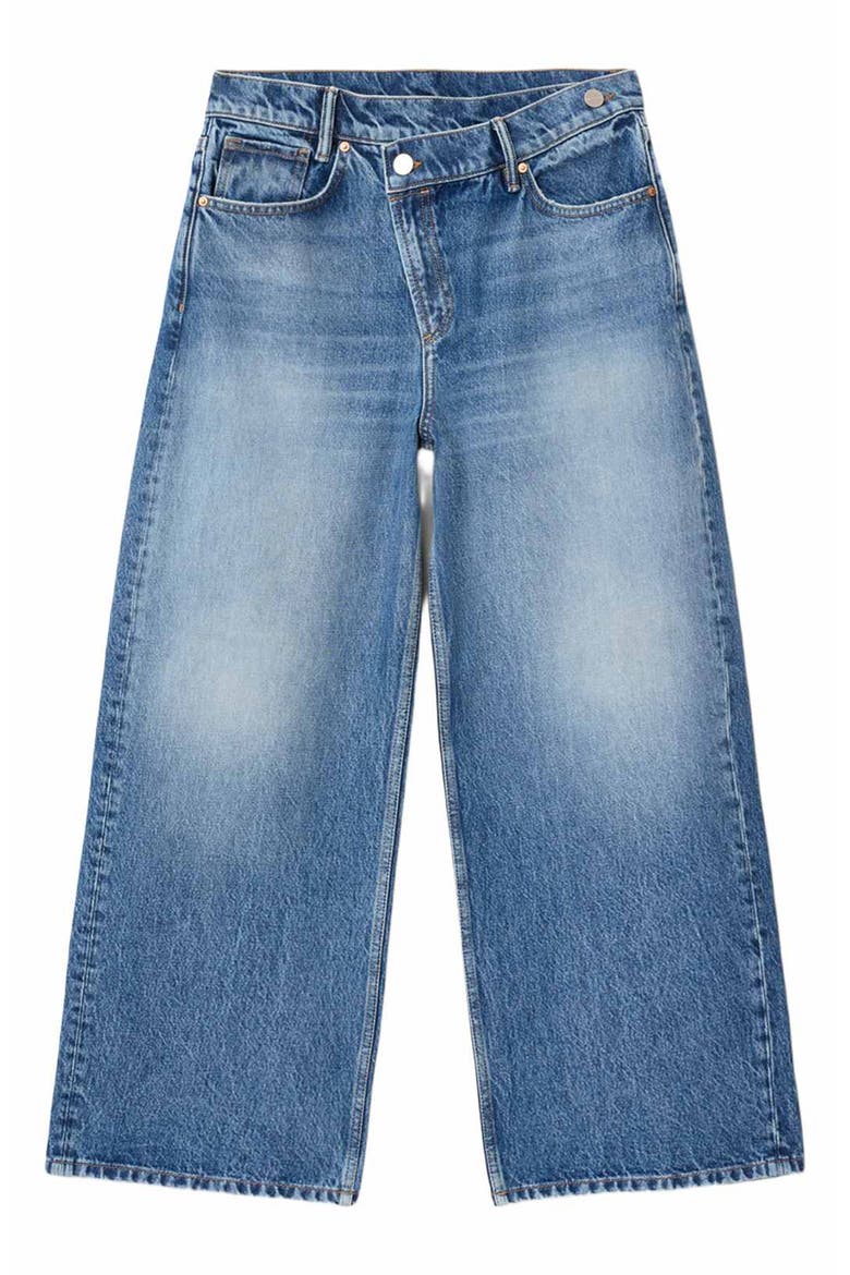 Aki Crossover Wide Leg Jeans, Alternate, color, VINTAGE INDIGO
