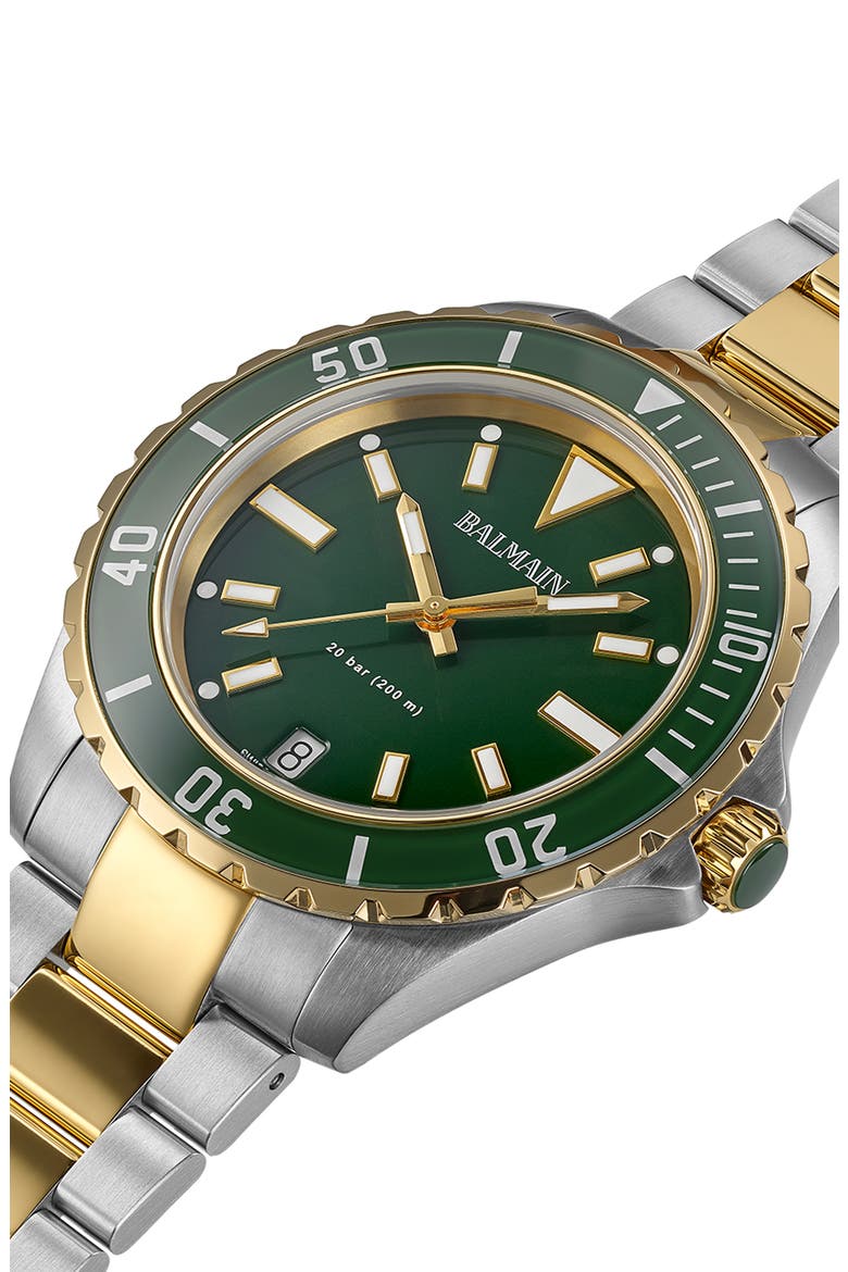 Ophrys Bracelet Watch, 42.5mm, Alternate, color, BICOLOR STAINLESS STEEL AND Y