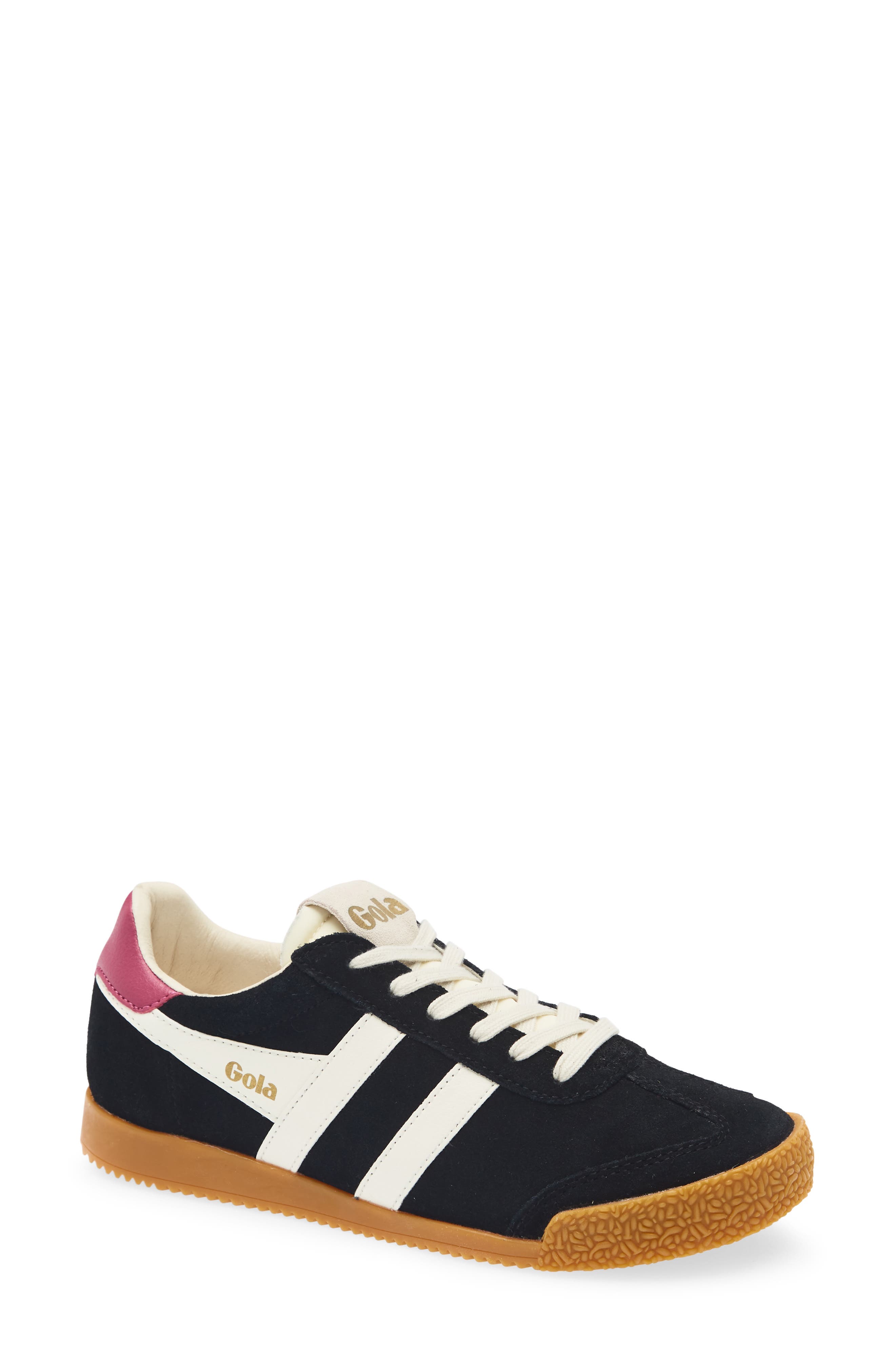 Gola Elan Sneaker, Main, color, Black/ Off White/ Fucshia