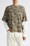 Rhude Tiger Camo Double Layer T-shirt