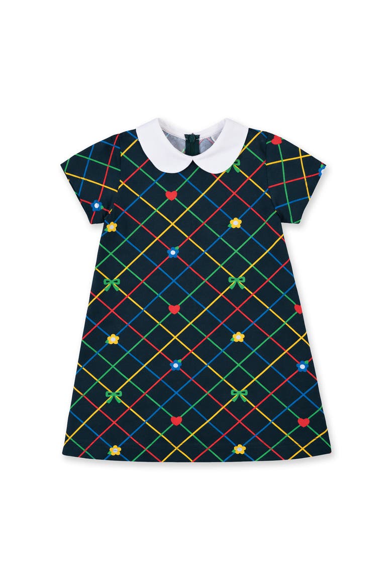 Printed Knit Dress, Main, color, Navy/Multi