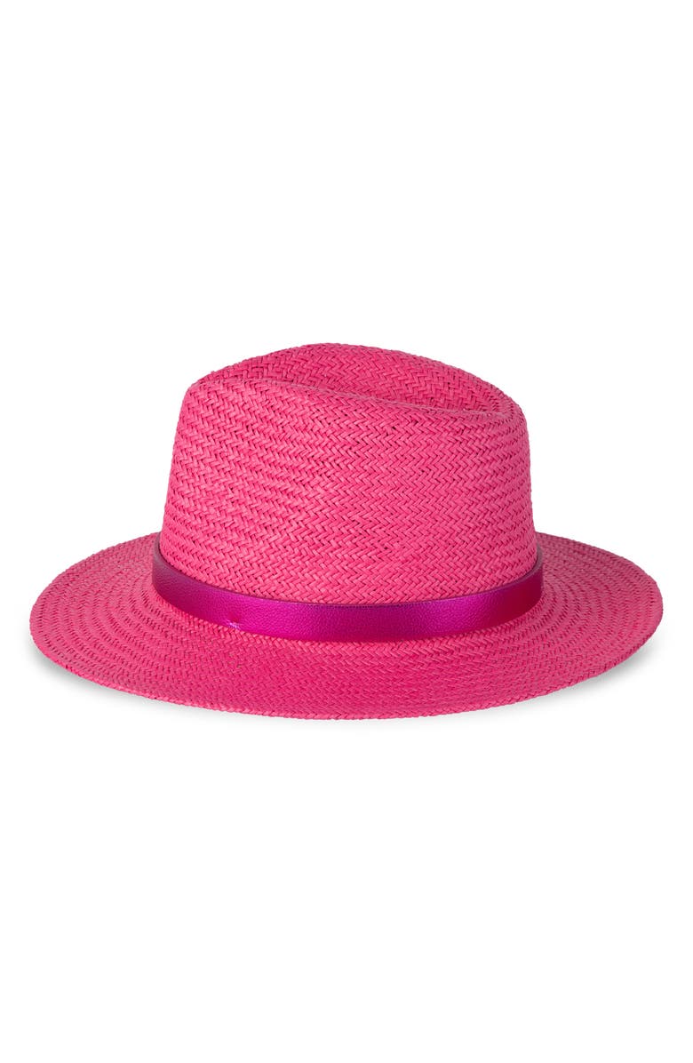 Kurt Geiger London Straw Fedora, Alternate, color,