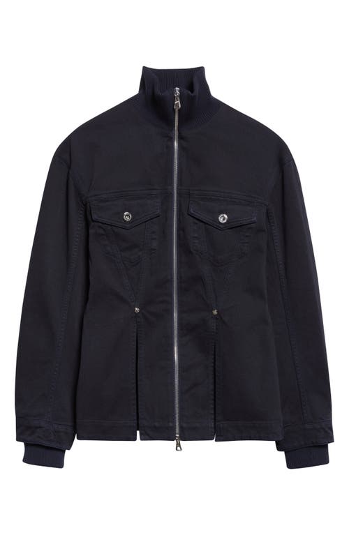 Jean Paul Gaultier Overdye Fitted Denim Jacket In Black