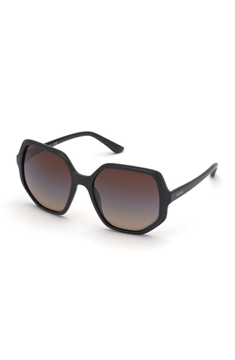 GUESS 58mm Geometric Sunglasses, Main, color, 