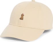 FRASIER STERLING Embroidered Island Pup Canvas Adjustable Baseball Cap