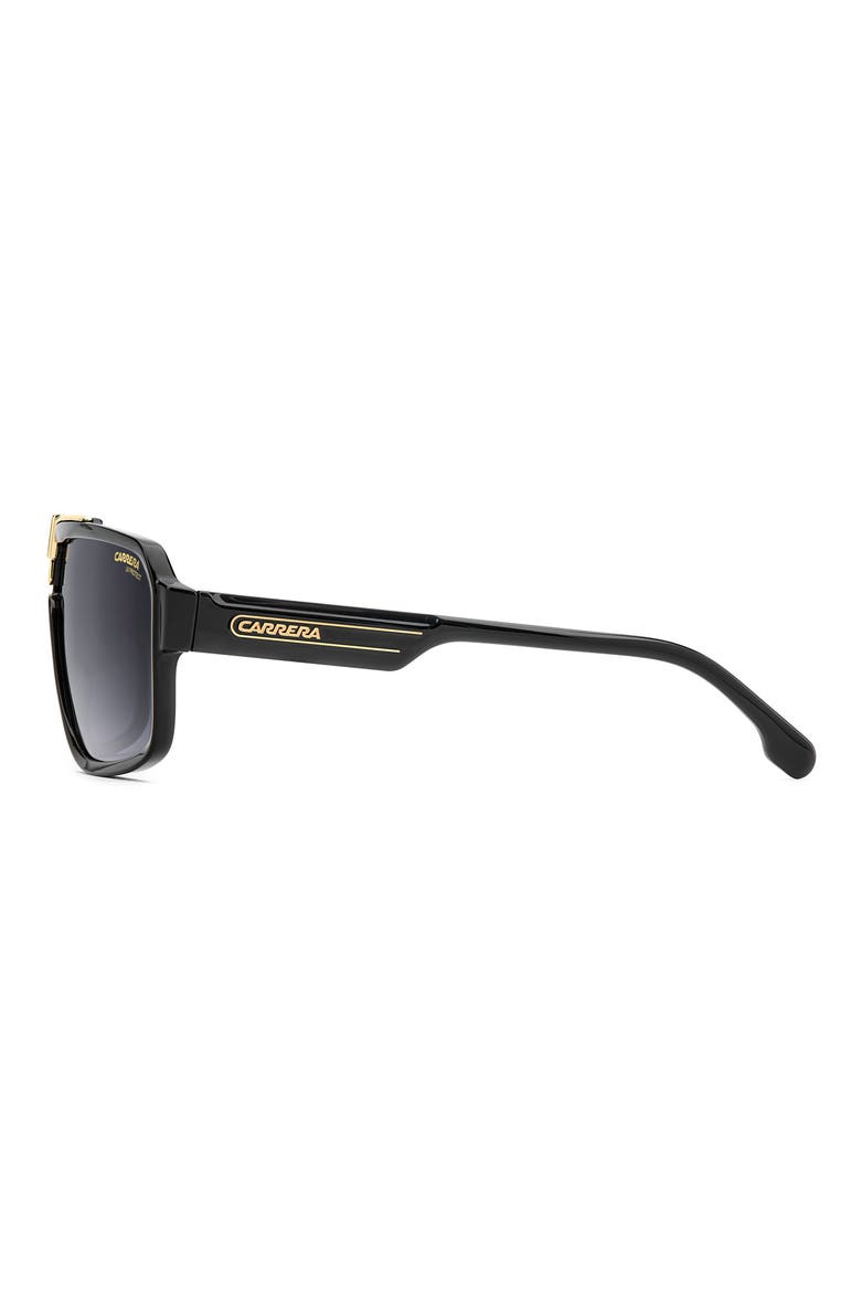 CA 1091/S 65mm Oversize Shield Sunglasses, Alternate, color, BLACK/ DARK GREY SF