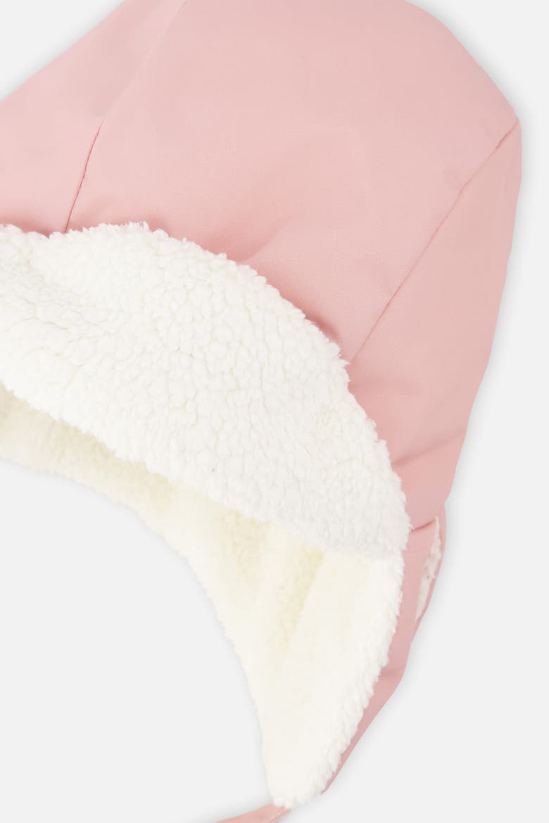 Lined Faux Fur Earflap Chin Strap Chapka, Alternate, color, Pale Dusty Pink