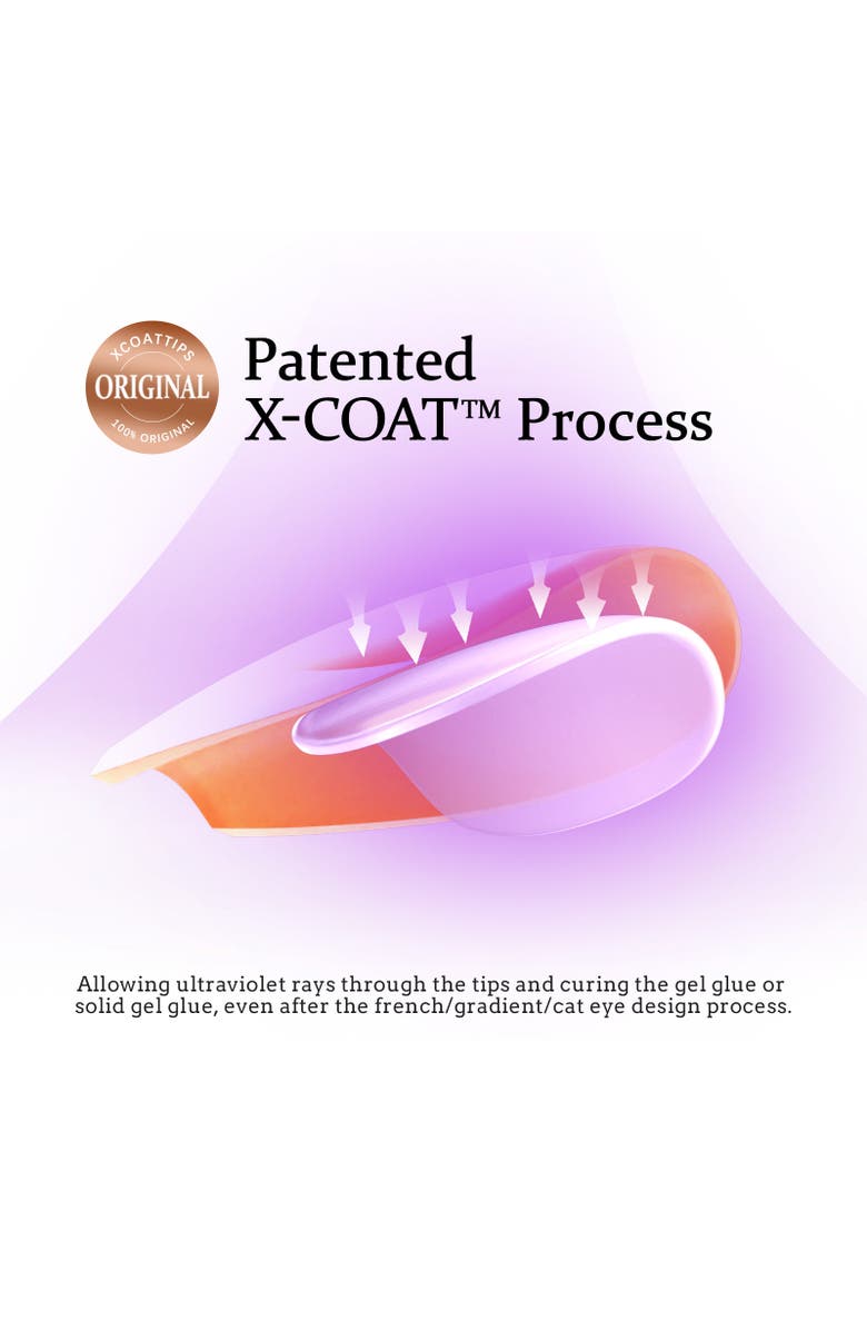 Btartboxnails Soft Gel Nails XCOATTIPS<sup>®</sup> French Collection, Alternate, color, Extra Short Almond Nude