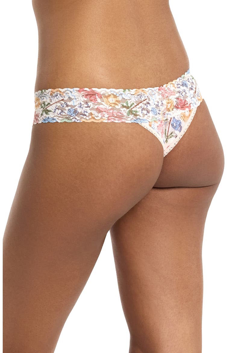 Print Low Rise Thong, Alternate, color, BY THE SEA