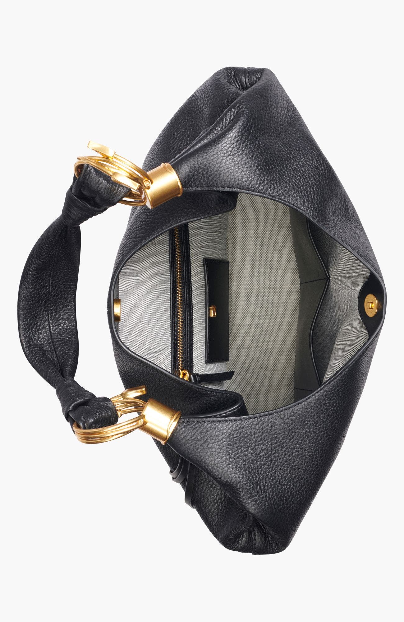 Tartan Hobo Bag, Alternate, color, Blk/Gold