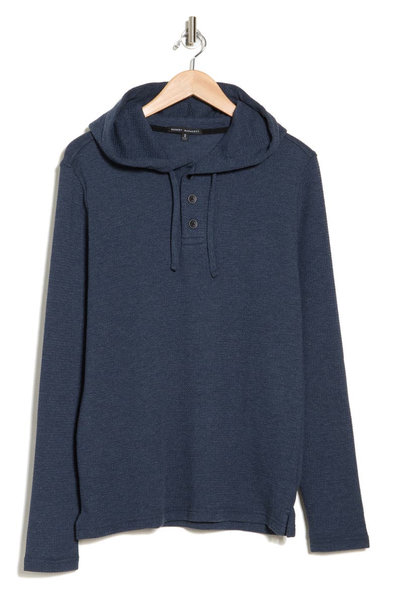 Kylian Waffle Knit Hoodie, Alternate, color, BLUE NIGHT