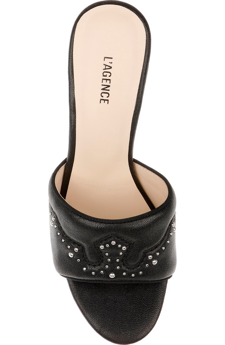 L'AGENCE Lille Sandal, Alternate, color, Black Leather