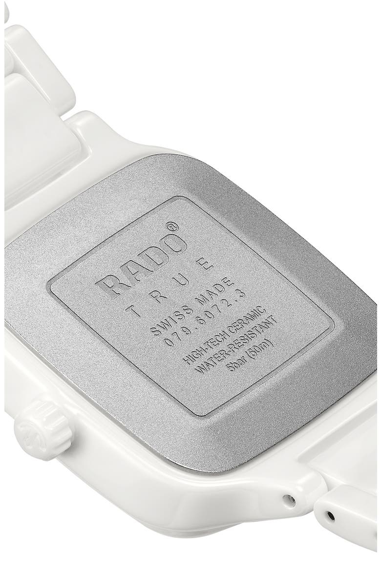 True Square Bracelet Watch, 29mm, Alternate, color, WHITE