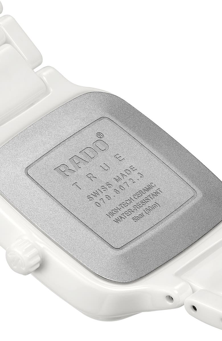 RADO True Square Bracelet Watch, 29mm, Alternate, color,