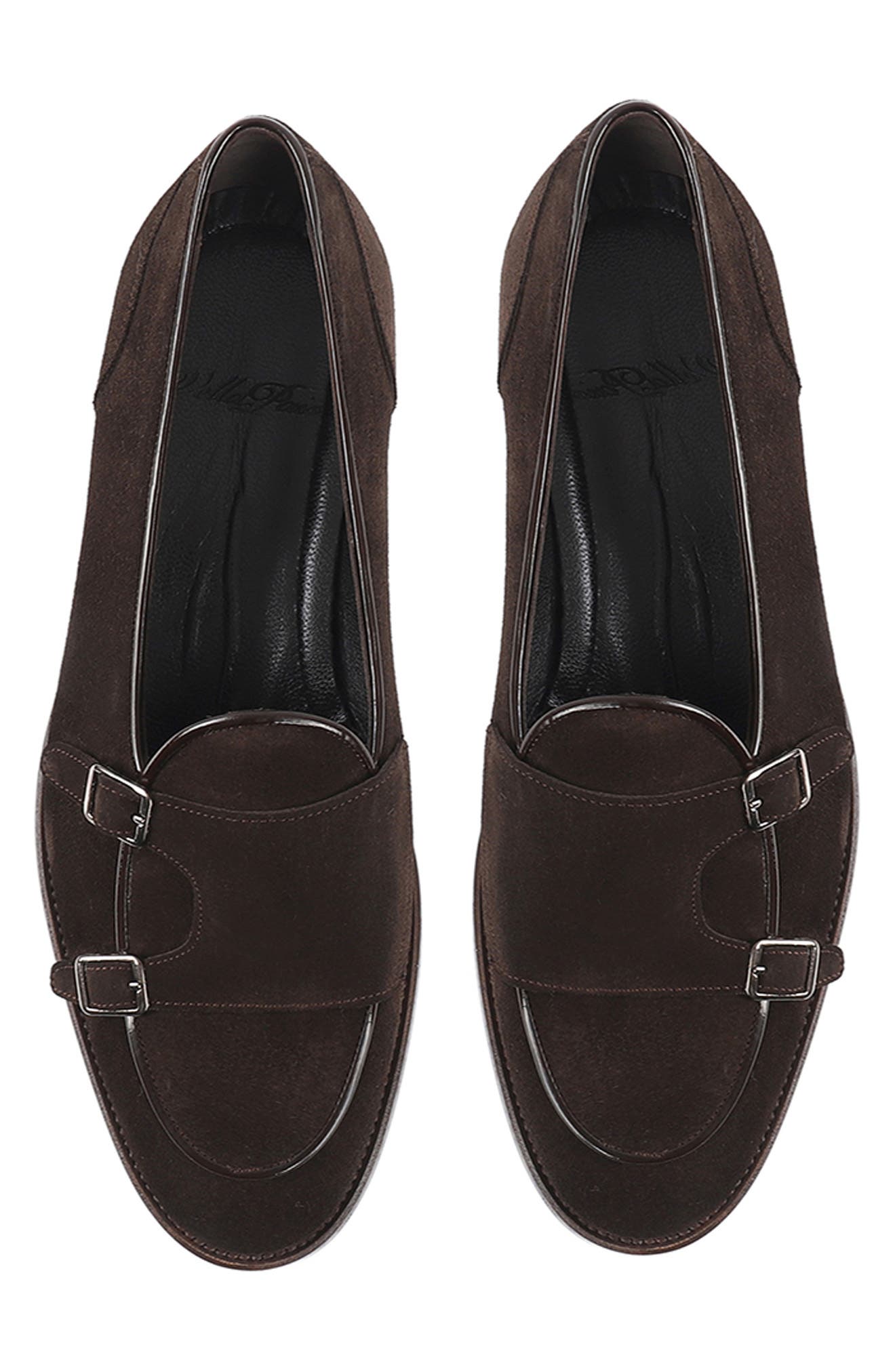 Bellville Buckle Loafer, Alternate, color, DARK BROWN