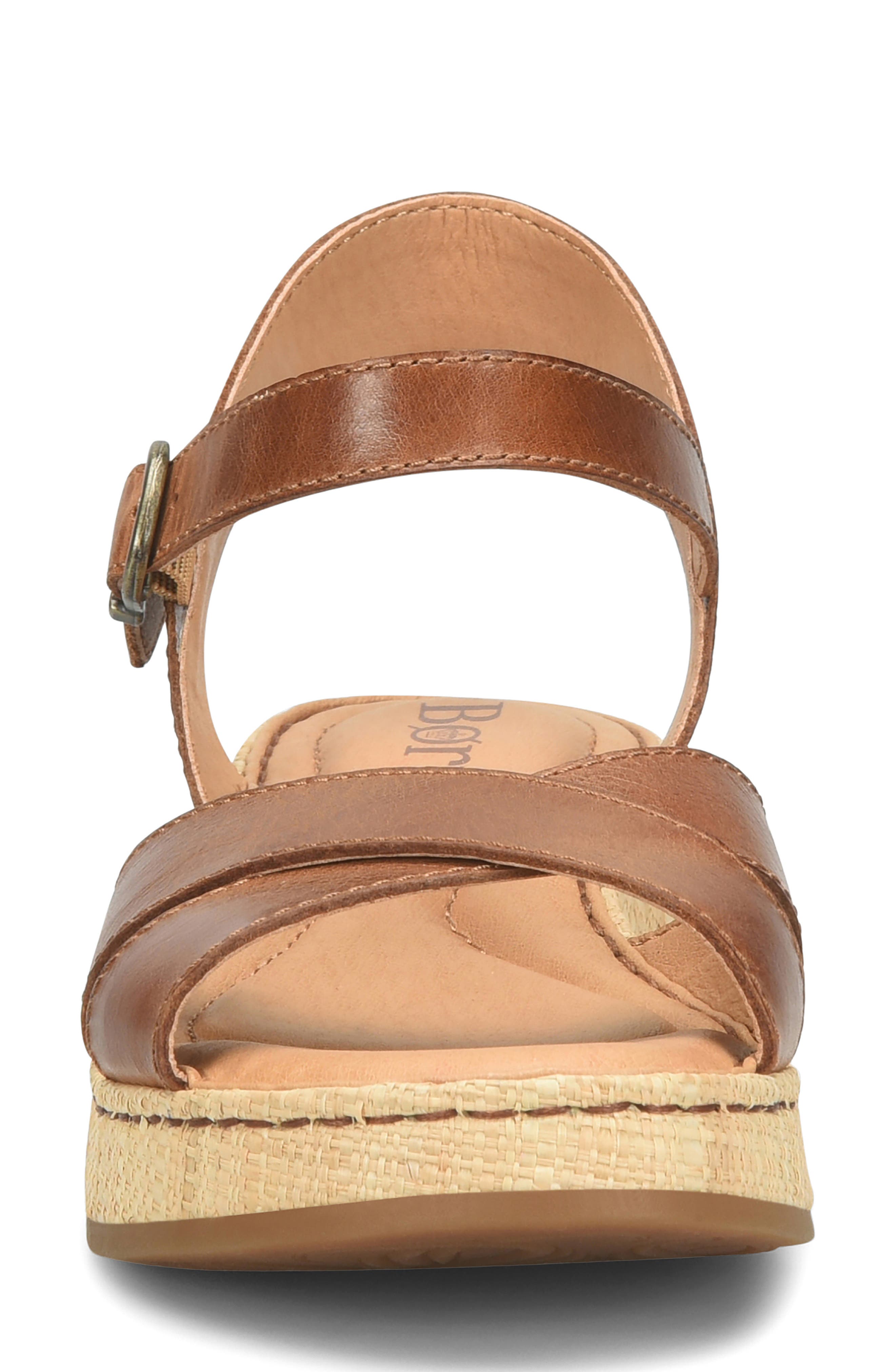 Børn Cannes Slide Sandal, Alternate, color, Tan Leather