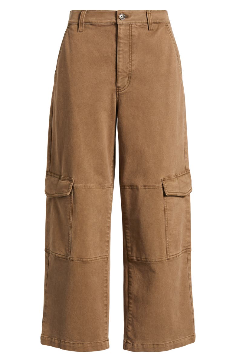 FRAME The Station Crop Cargo Pants, Alternate, color, Walnut