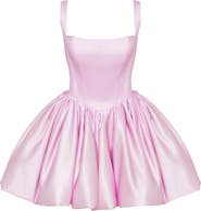 Milla Adorable pink mini dress with puffy skirt