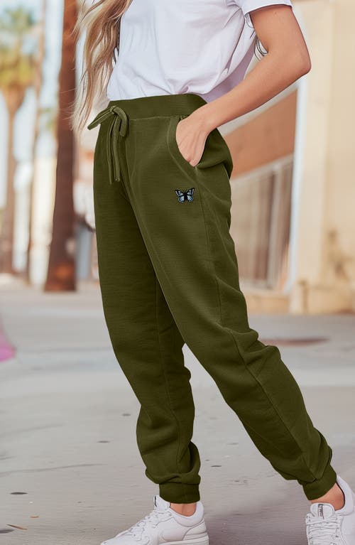 Dalix Womens Butterfly Midweight Fleece Jogger Pant