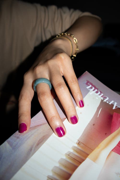 Seree Gale Cyan Square Jade Ring